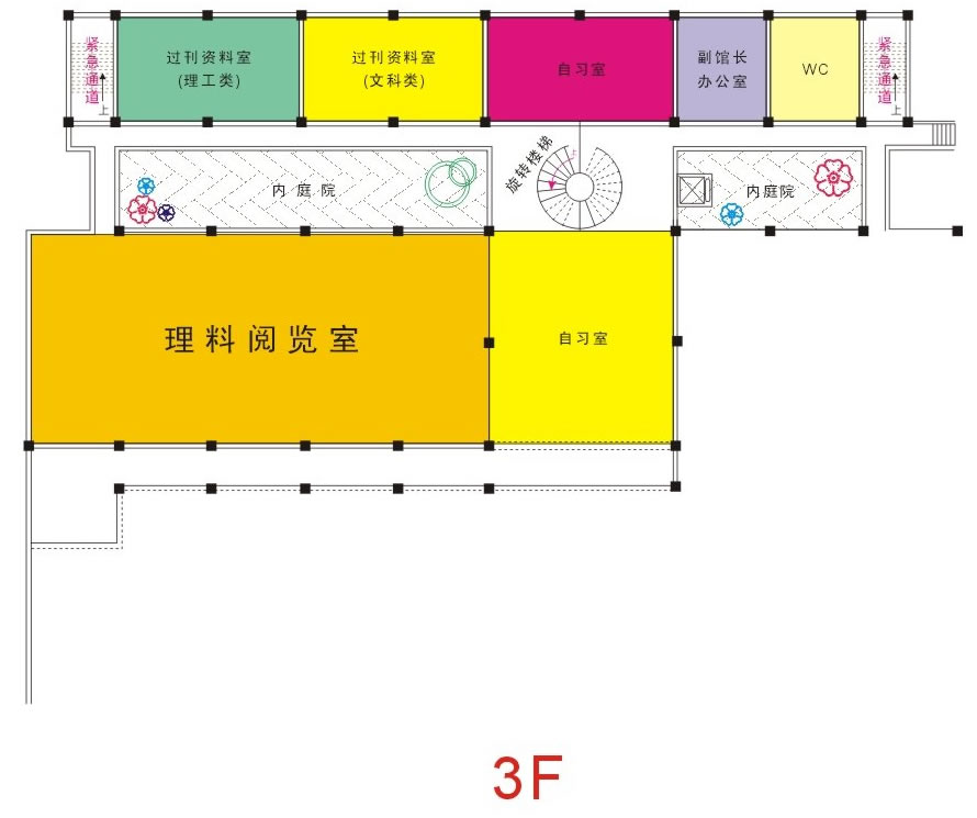 图书馆平面示意图